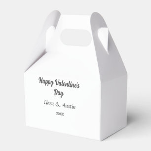 Happy Valentine's Day hinzufügen Namensdatum einfa Geschenkschachtel