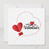 Happy Valentines Day Holiday Card Feiertagskarte (Vorderseite)
