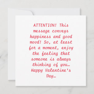 Happy Valentine's Day Holiday Card Feiertagskarte