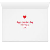 Happy Valentine's Day Holiday Immer LIEBE Herz (Innenansicht Horizontal (Unten))