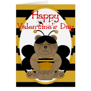 Happy Valentine's Day Honey Bear Grußkarte d2