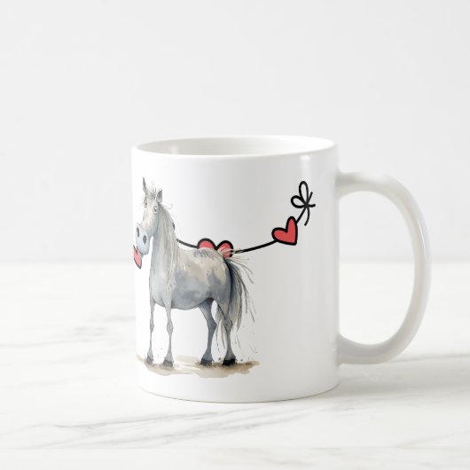 Happy Valentine's Day Horse Kaffeetasse (Rechts)