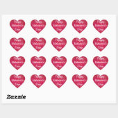 Happy Valentine's Day Hört Ihren Text 20 STICKER (Blatt)