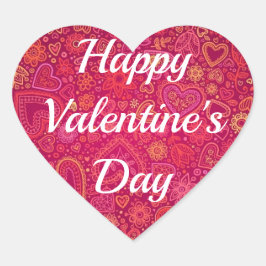 Happy Valentine's Day Hört Ihren Text 20 STICKER