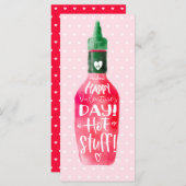 Happy Valentine's Day Hot Suff | Heißsauce Flasche (Vorne/Hinten)