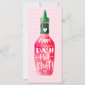 Happy Valentine's Day Hot Suff | Heißsauce Flasche (Vorderseite)