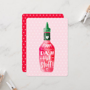 Happy Valentine's Day Hot Suff   Heißsauce Flasche