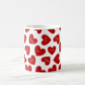Happy Valentines Day Hugs and Kisses Modern  Kaffeetasse (Mittel)