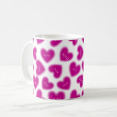 Happy Valentines Day Hugs and Kisses Modern  Kaffeetasse (Vorderseite Links)