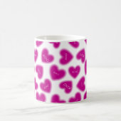 Happy Valentines Day Hugs and Kisses Modern  Kaffeetasse (Mittel)