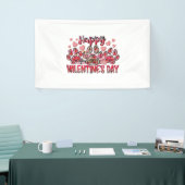Happy Valentines Day Hund Banner (Messeveranstaltung)