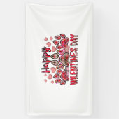 Happy Valentines Day Hund Banner (Vertikal)
