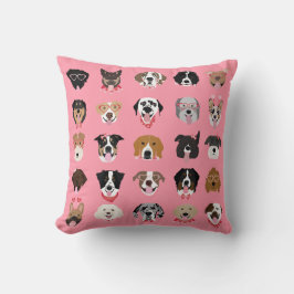 Happy Valentines Day Hund Gesicht Muster Kissen