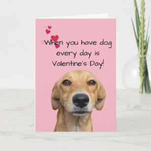 Happy Valentine's Day Hund Lover Karte