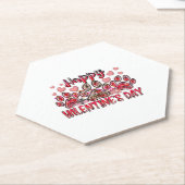 Happy Valentines Day Hund Untersetzer (angewinkelt)