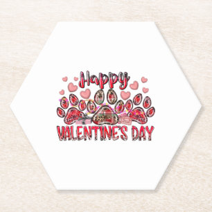 Happy Valentines Day Hund Untersetzer
