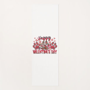 Happy Valentines Day Hund Yogamatte