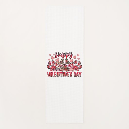 Happy Valentines Day Hund Yogamatte (Vorderseite)