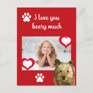 Happy Valentine's Day I Liebe, dass Sie viel Foto Feiertagspostkarte