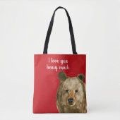 Happy Valentine's Day I Liebe Sie beary viel Tasche (Vorderseite)