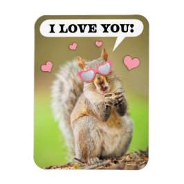 Happy Valentine's Day I Liebe Sie Eichhörnchen Spa Magnet
