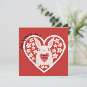 Happy Valentines Day & I Liebe Sie (Koreanisch) (Stehend Vorderseite)