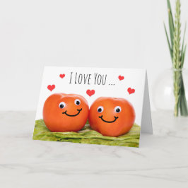 Happy Valentine's Day I Liebe You Tomato Spaß Feiertagskarte