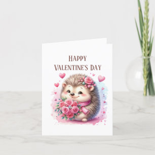 Happy Valentine's Day Igel Feiertagskarte