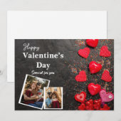 Happy Valentine's Day Ihr Foto Feiertagskarte (Vorne/Hinten)