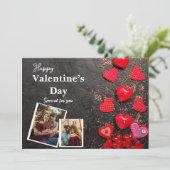 Happy Valentine's Day Ihr Foto Feiertagskarte (Stehend Vorderseite)