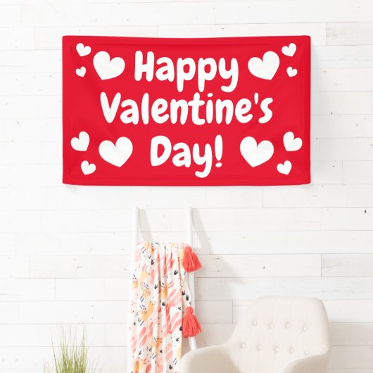 Happy Valentine's Day im Freien Banner-Zeichen Banner (Insitu)