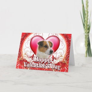 Happy Valentines Day Jack Russell Feiertagskarte