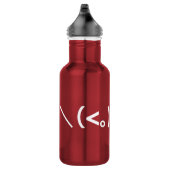 Happy Valentine's Day / Japanische Emoticons Edelstahlflasche (Rechts)