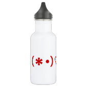 Happy Valentine's Day / Japanische Emoticons Trinkflasche (Links)