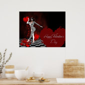Happy Valentine's Day - Jester Fantasy Print Poster (Küche)