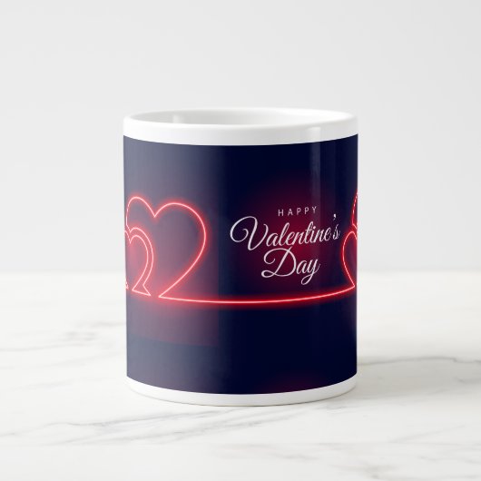 Happy Valentine's Day Jumbo-Tasse (Vorderseite)