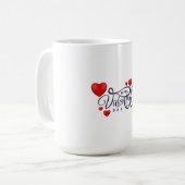 Happy Valentine's Day Kaffeetasse (Vorderseite Links)