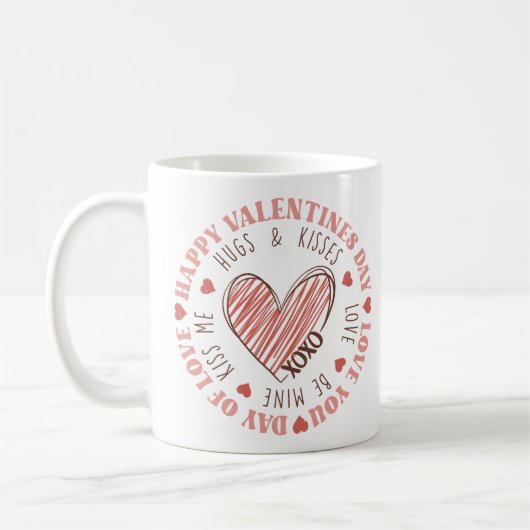 Happy Valentine's Day Kaffeetasse (Links)