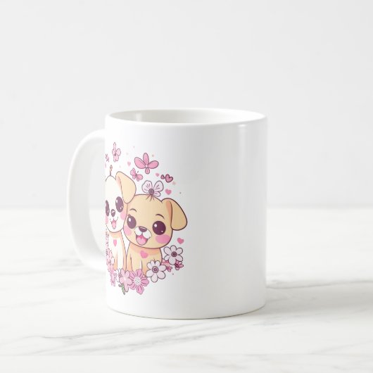 Happy Valentine's Day Kaffeetasse (Vorderseite Links)