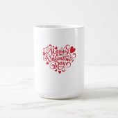 Happy Valentine's Day Kaffeetasse (Mittel)