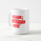 Happy Valentines Day Kaffeetasse (Vorderseite Links)