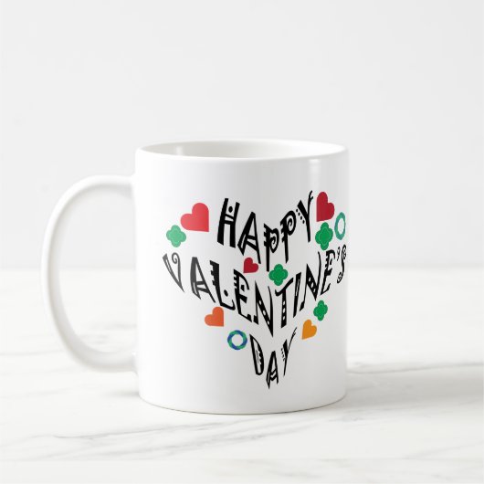 Happy Valentine's Day Kaffeetasse (Links)