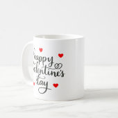 Happy Valentine's Day Kaffeetasse (Vorderseite Links)