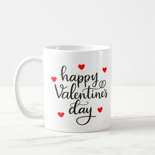 Happy Valentine's Day Kaffeetasse (Links)