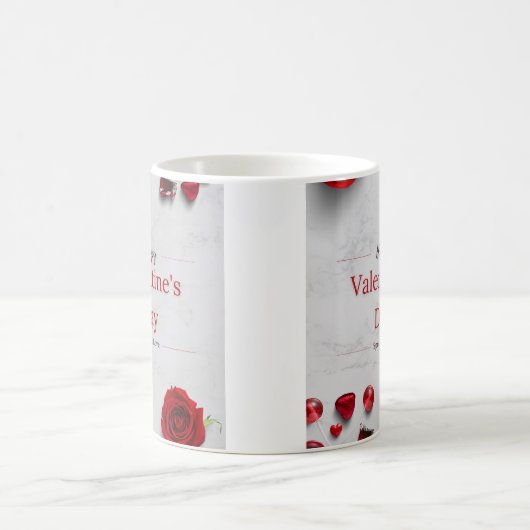 Happy Valentine's Day Kaffeetasse (Mittel)