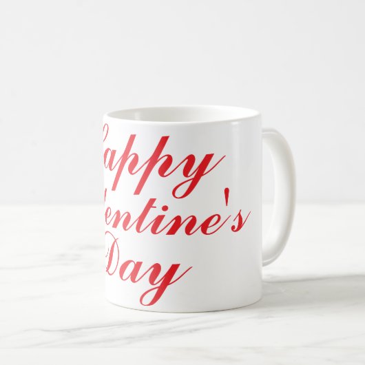 Happy Valentine's Day Kaffeetasse (VorderseiteRechts)