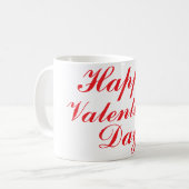Happy Valentine's Day Kaffeetasse (Vorderseite Links)