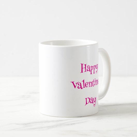 Happy Valentine's Day Kaffeetasse (VorderseiteRechts)