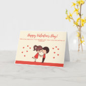 Happy Valentine's Day Karte (Gelbe Blume)