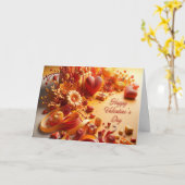 Happy Valentine's Day Karte (Gelbe Blume)